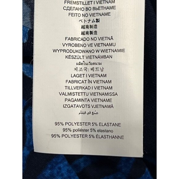 Michael Kors Womens Plus 1X Blue Navy Coral Shell Short Sleeve Scoop Dress New - Picture 9 of 10